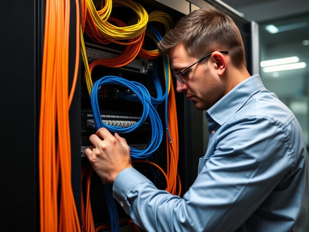 Instalação de redes empresariais